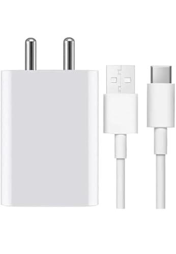 Image of BLACKSHEEP Original 160W Fast Charger Power Adapter with USB-A to USB-C Cable, Compatible with Vivo X200 Pro, X200, V50, V40 Pro, Y200 5G, White -(Adapter & Cable)