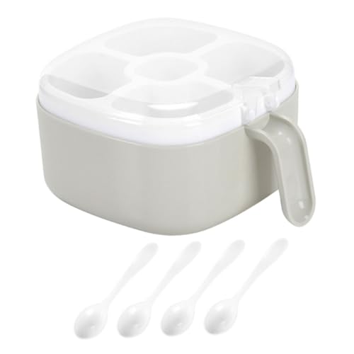 Beaupretty 多格調味料ボックス 多機能キッチン収納 容量大 コンパクト設計 家用調味料入れ 仕切り付きスパイスケース
