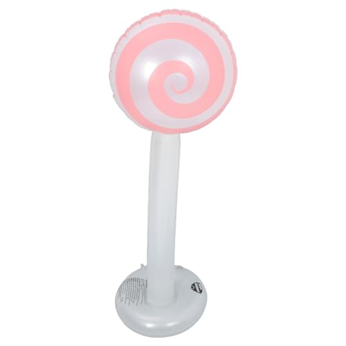 CORHAD Decoración Navideña Inflable con Base Lollipop Gigante de PVC para Fiestas y Exteriores Decoración Duradera para Cumpleaños Jardín y Piscina