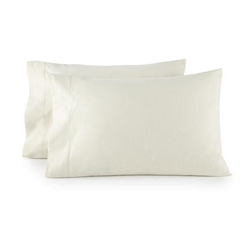 Image of Whisper Organics 100% Organic Cotton Flannel Pillowcases, Envelope Closure