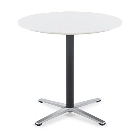 Sunon Round Bar Table D80 cm Kitchen Cafe Table Bistro Bar Pedestal Table (Moon White, 80 Dia x 75 cm), 114240086 Cover