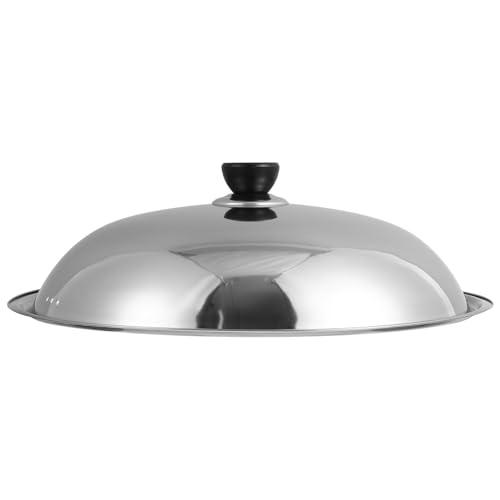 YARNOW Tapa de Olla de Acero Inoxidable de 36 CM Perilla, Diseño Antiderrames y Protección contra Salpicaduras, Retención de Calor para Cocina Estilo Aleatorio