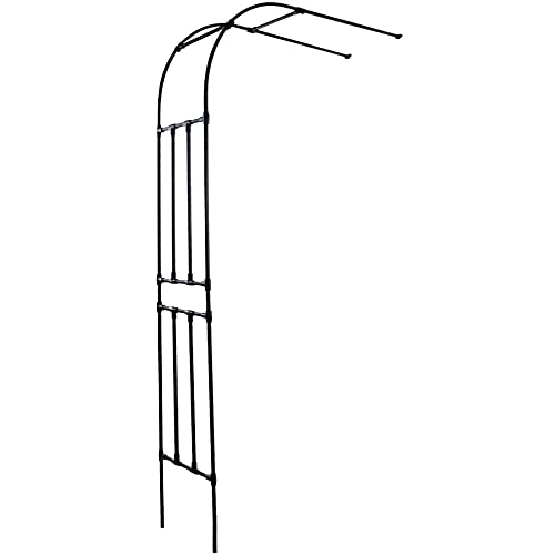 PLUY Arche Jardin, DéCoration Arche Jardin, Demi-Arche Arche Murale en Treillis en MéTal Sept Tailles Stable Durable AdaptéE à La Cour de Jardin RéSistante Aux IntempéRies