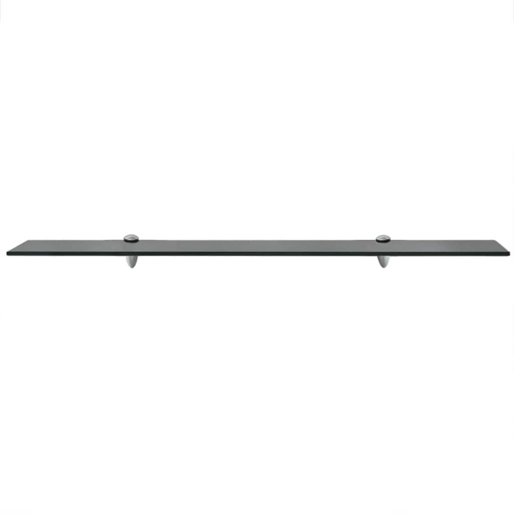 Estantería flotante de cristal (2 unidades, 90 x 20 cm, cristal de seguridad de 8 mm, con sujeción de aleación de zinc, soporta 15 kg, estantería moderna para salón, baño y cocina)