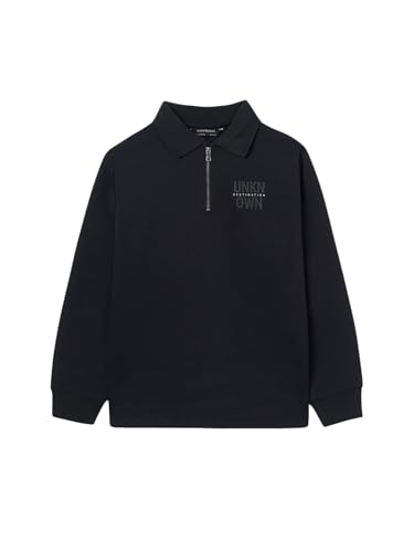 Mayoral Pullover Zipper for Boys Black