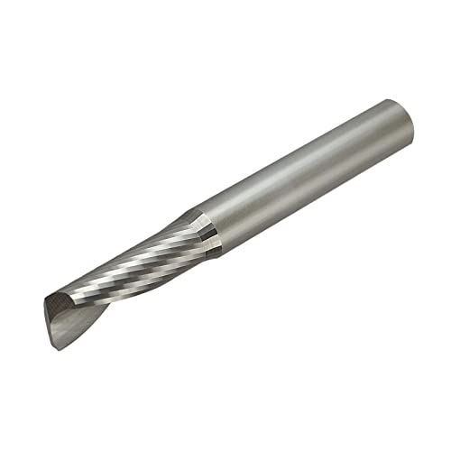 Lmt Onsrud 63-625 Solid Carbide Upcut Spiral O Flute Cutting Tool, Inch, Uncoated (Bright) Finish, 22 Degree Helix, 1 Flute, 3.0000" Overall Length, 0.3750" Cutting Diameter, 0.3750" Shank Diameter #TOP13