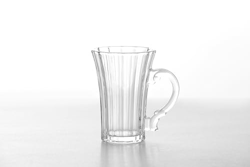 Image of 6-Piece Premium Transparent Glass Tea Cup Set - 95ml Minimalist Design Glass Cups for Tea & Coffee, Classic Clear Drinkware, Elegant & Durable - Ideal for Gifting and Daily Use