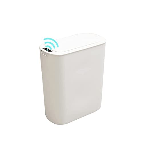 Photo 1 of 12L Smart Sensor Trash Can Waterproof Automatic Garbage Can for Household Bathroom Toilet Bedroom Living Room