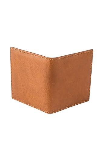 Men's Credit Card Holder, Brown Leather Wallet, Slim Bi-fold Wallet, Compact Wallet, RFID blocking3