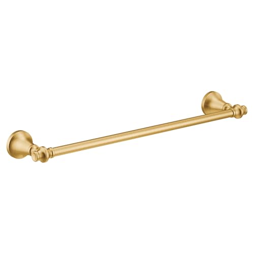 Moen YB0518BG Colinet Traditional 18-Inch Single -Towel Bar, Brushed Gold