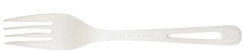 Compostable Forks by World Centric Made from TPLA 100 Compostable 63 Forks Take Out Cutlery Pack of 1000