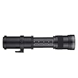 Walmeck Ultra Langer Fokusobjektiv, 420-800 Mm Handbuch Zoomobjektiv mit Stabilem Metallkörper,...