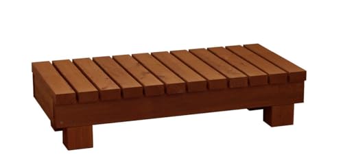 WOODPRO 縁台 ステップ 踏み台(国産杉 板幅6.5cm) 幅89cm 奥行40cm 高さ23.6cm MB(ミディアムブラウン)色 勝手口 玄関 段差軽減 段差解消 国内生産 受注生産