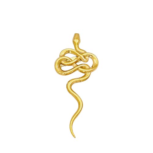 Image of Dainty Long Snake Brooch Pin Gothic Simple Sanke Pin Stainless Steel Smooth Snake Collar Pin Coat Suit Accessory Metal Animal Lapel Pin Banquet Badge Pins Backpack Bag Brooches Pin for Women Men