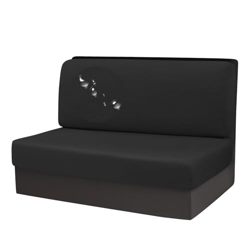 Housses de coussin imperméables : lot complet de protection noire pour cabine de camping-car