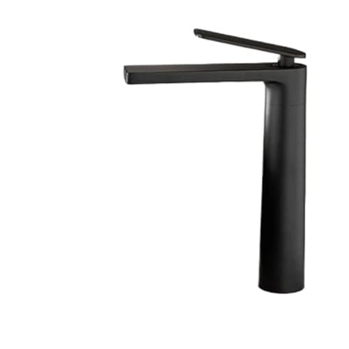 Grifo De Lavabo Grifo monomando alto for lavabo de baño, latón macizo, color blanco/gris, con mezclador agua, for bañera, y bajo(Color-12)