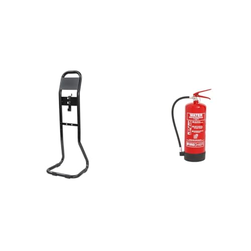 Firechief Flat Pack Single Extinguisher Stand and 6L Water Fire Extinguisher Bundle - Ideal for Offices, Public Buildings, Schools - Essential Fire Safety Kit for Class A Combustible Material Fires