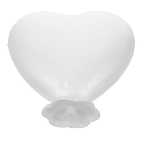 ULDIGI de Corazón de Espuma con Base Molde de Poliestireno para Manualidades DIY Adorno de Escritorio Blanco para Bodas Flores Navidad y San Valentín