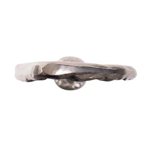 Estatua Decorativa Bailarina Texturizada de Aluminio Plateado miniatura 5