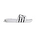 adidas unisex-adult Adissage Slides White/Black/White 5