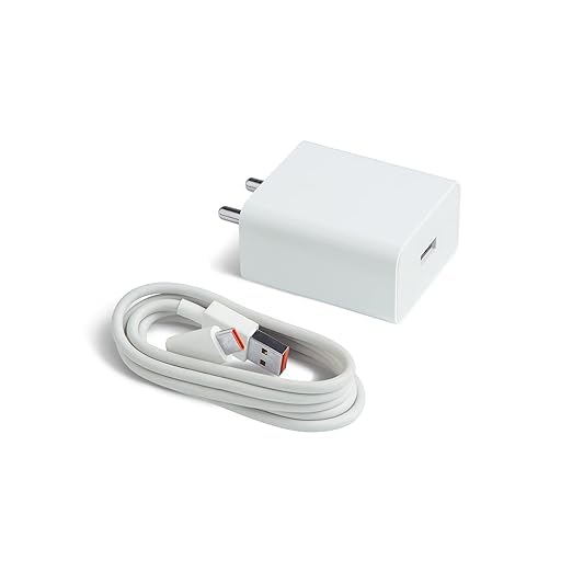 Image of 33W SonicCharge 2.0 USB Charge with USB to Type-C Cable for Redmi Note 9 Pro Max, 10 Pro, 10 Pro Max, Note 8, Note 8 Pro, Note 7, Mi A1, Mi A2, Mi A3 Charger (ZA33)