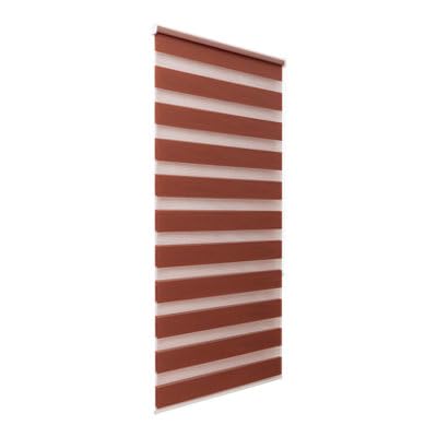 GoodHome Elin 2 - Store Enrouleur Jour/Nuit Terracotta 80 x 180 cm.