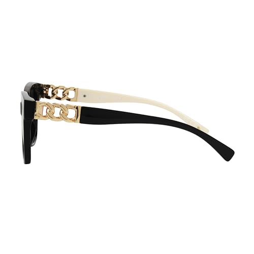 Nine West Women's Katia Sunglasses Square, Black, 55mm3
