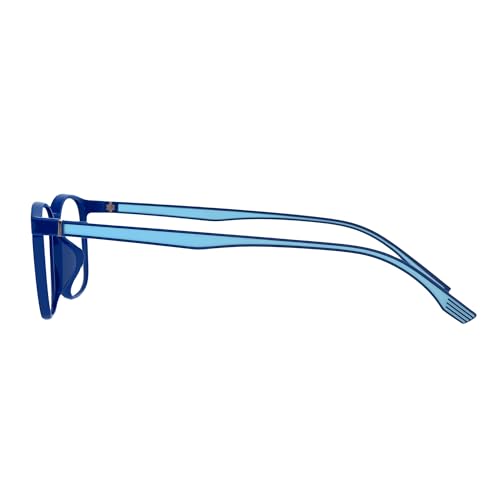 Image of Blue Light Blocking Glasses for Men & Women | Blue Cut Anti Eye Strain & UV Protection Eyeglasses for Computer, Gaming & Mobile | Stylish Rectangle Frame Chasmaa