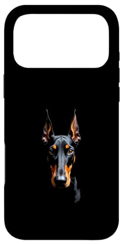 Black Doberman Pinscher Dog Doberman Face Case for iPhone 17 Pro Max