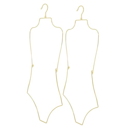 OUNONA 2Pcs Foldable Swimsuit Hanger for Bathing Suits Space Saving Rack with Design Keeps Swimwear Wrinkle for Closet Organization and Display