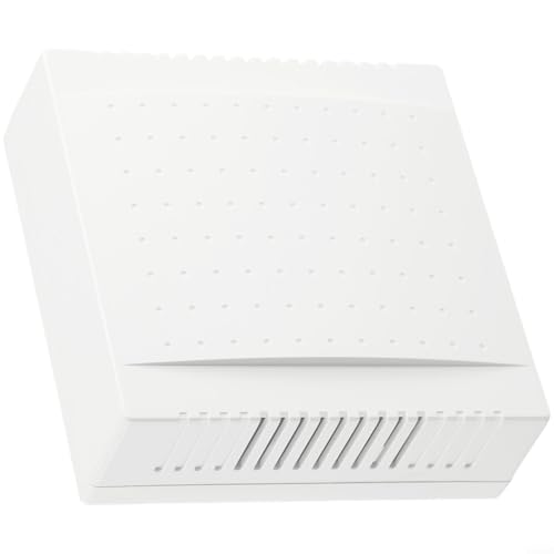 Honseadek Campanello per porta cablato per hotel, 220 V, Din Don Chime, 108 x 108 x 36 mm, ABS PC, materiale ignifugo, suono ad alto volume per hotel, case, uffici, ville facile