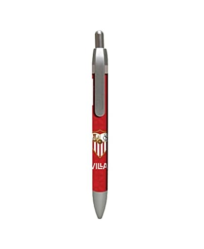 Sevilla FC - Bolígrafo 1mm, Diseño Escudo Sevilla FC, Color Rojo, Producto Oficial (CyP Brands) | Ya disponible en tu tienda friki favorita! En mundofriki.es!