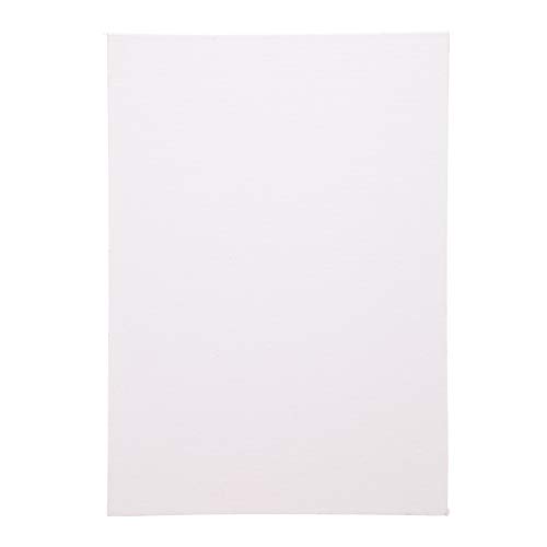 Baker Ross AW791 Blank A4 Canvas (Pack of 4) Primed and Stretched Canvas Perfect for Painting and Artist Work White