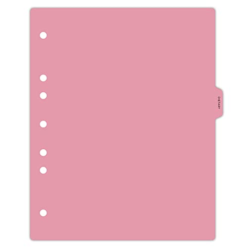 Carstens - Heavy Duty Dietary Plastic Ring Binder Dividers, Side Tab, 1/9 Cut, Tab 4 Position, US Letter, Pack of 10, (2616-31) - Ideal Medical Chart Dividers for 3 Ring Binders