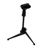 Yardwe Soporte Micrófono Trípode Portátil Ajustable Clip Resistente para Escritorio Soporte Estable para Podcast y Grabación