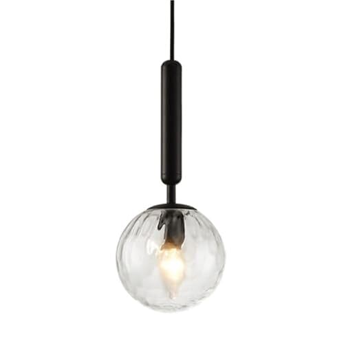 Lampe suspendue en verre E14 : fixations plafond compactes pour petits espaces
