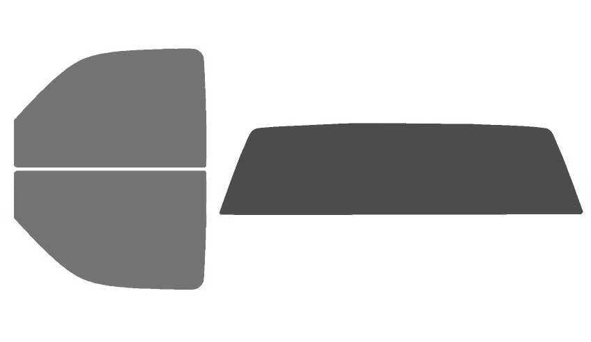 The Tint Effect Precut Window Tint Kit Compatible with Chevrolet Silverado 2500 Regular 2-Door Cab Truck (2000-2007)(Full Truck 45% Front / 30% Rear and Solid Rear) Automotive Film