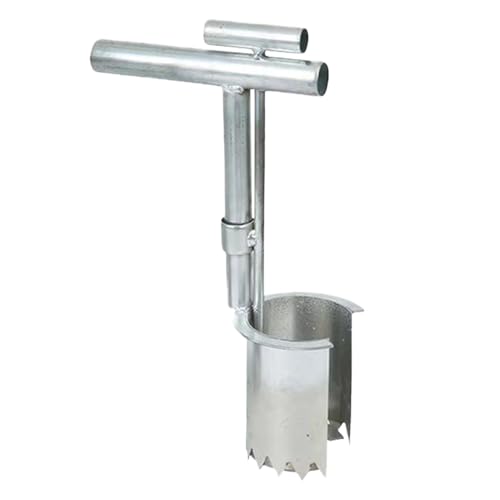 Hobngmuc Strumento Di Trapianto Di Piante, Strumento Per La Semina Di Bulbi Da Giardino, Piantatrice Di Bulbi In Acciaio Inox Scavatore Multifunzionale Per Giardino