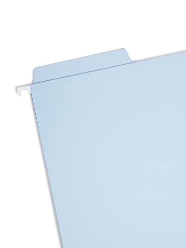 Smead Fastab Hanging File Folder, 1/3-Cut Built-In Tab, Letter Size, Assorted Pastel Colors, 18 Per Box (64054) #TOP1