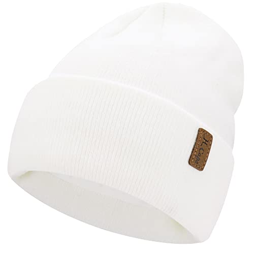 Bequemer Laden Mujeres Invierno Gorro Termico Tejer Gorras con Forro Polar Regalo para Mujer Hombre