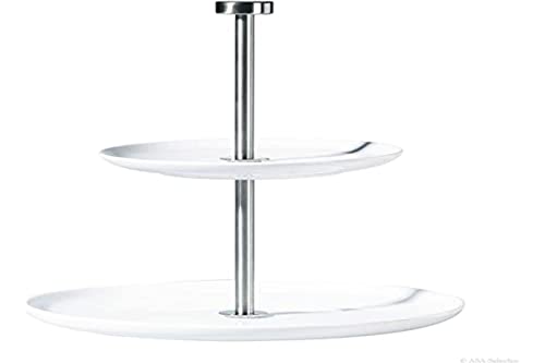 ASA 2010013 Etagere Porzellan, 18 x 18 x 24 cm, weiß