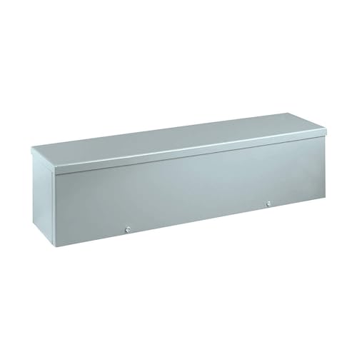 Wiegmann RSCG060636GNK RSCG-Series NEMA 3R Screw Cover Wiring Trough, No Knockouts, Galvanized Steel, 6