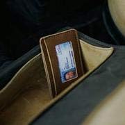 Saddleback Leather Co. Slim Full Grain Leather Front Pocket ID Window Wallet for Men Includes 100 Year Warranty - Old Design