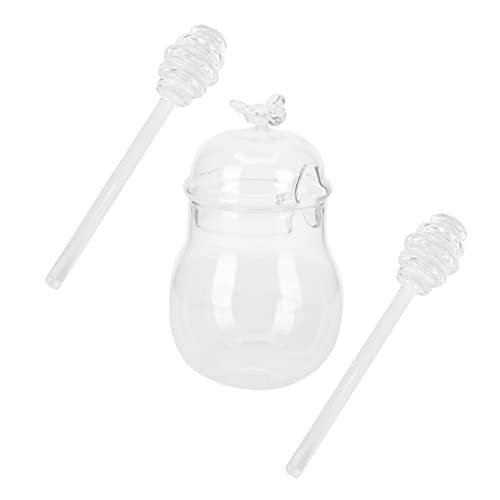 Ciieeo 1Set Kitchen Honey Storage Jar with Stirring Rod Honey Pot Honey Jar for Storing Honey for Home Kitchen and Decoration