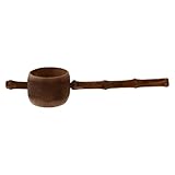 Angoily Wooden Tea Strainer Handmade Long Handle Tea Strainer Wood Infuser Filter Brewing Vintage...