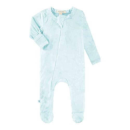 Baby Rib Seamless Zipper Footie Romper