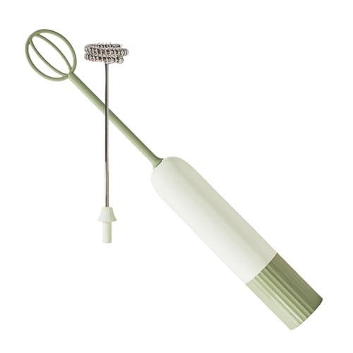 Espumador de leche - Mini mezclador automático inalámbrico de mano, batidor de café eléctrico de espuma con 2 cabezales, mezclador de bebidas extraíble | para leche, bebida, huevo, té, crema, huevo de
