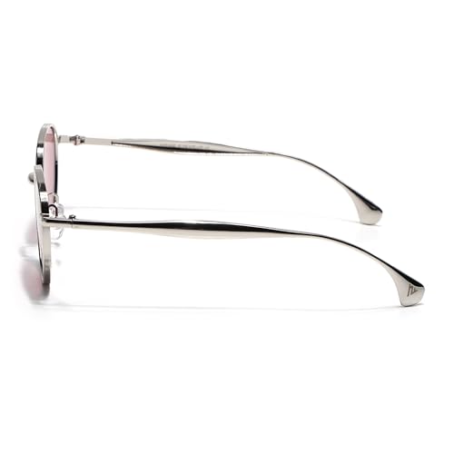 Image of Voyage Round Polarized Sunglasses for Men & Women (Black Lens | Black Frame - MG7609)