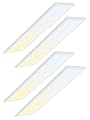 LEONLITE 120V 1x4 FT LED Flat Panel Flush Mount Light, 3 Color Selectable, 30W/40W/46W, UGR<22, 5%-100% Dimmable, 3500K 4000K 5000K, 4600LM Built-in Driver Ceiling Light, ETL Listed, 4 Pack