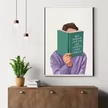 Affiche minimaliste de salon et tableau sur toile moderne 60 x 90 cm